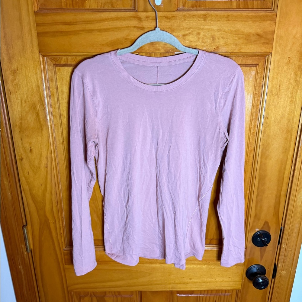 Lululemon Ever Ready Long Sleeve Shirt Heathered Pink Taupe